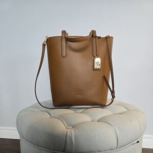Beautiful Ralph Lauren tote, tan in colour.